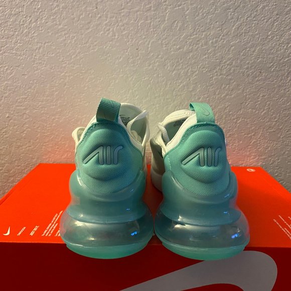 Nike Air Max 270 GS Summit White Jade Ice Green 943345-115 6.5Y Women's Size 8 - Picture 4 of 7